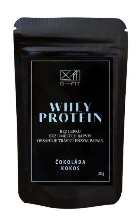 B-Fit Club Whey Protein čokoláda-kokos 30 g