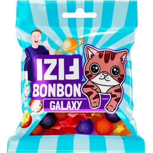 Fizi želé bonbóny jahoda/galaxy 80g
