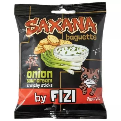 Fizi Saxana baguette Crunchy sticks onion sour cream 30g