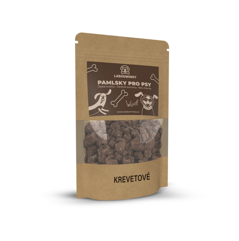 Laskominky Pamlsky tréninkové krevetové Hmotnost: 200 g