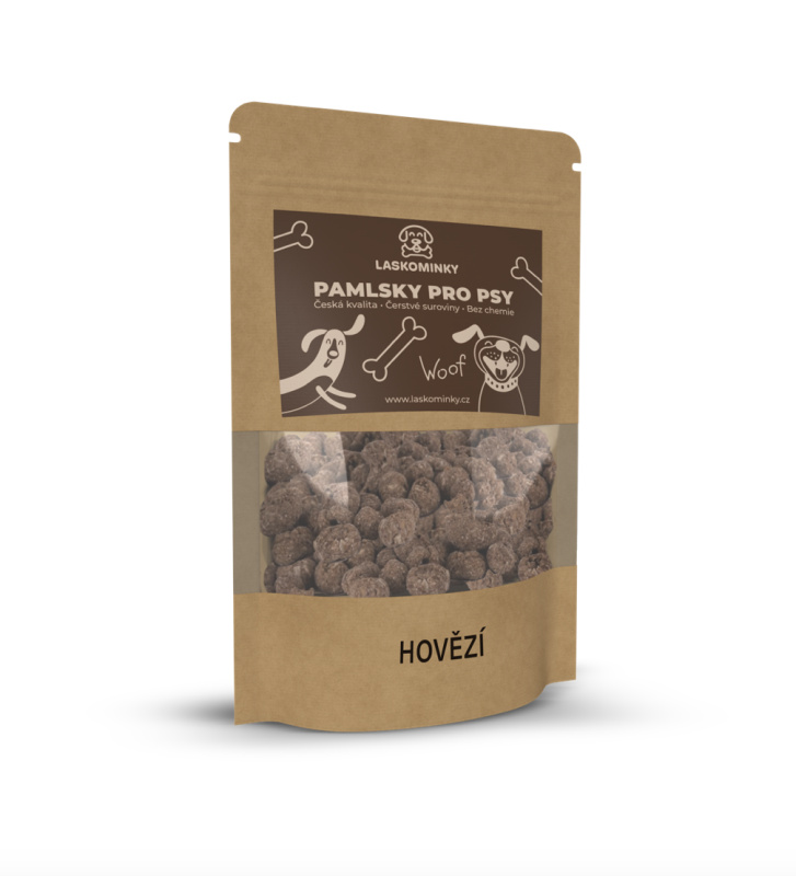 Laskominky Pamlsky tréninkové hovězí Hmotnost: 100 g