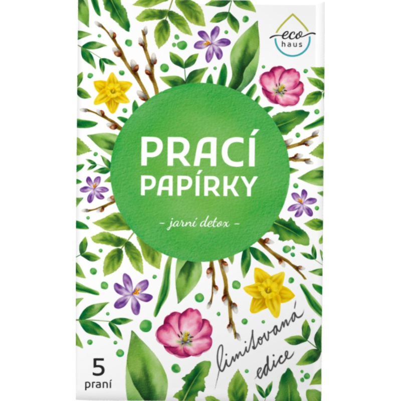 EcoHaus Prací papírky jarní detox limitovaná edice