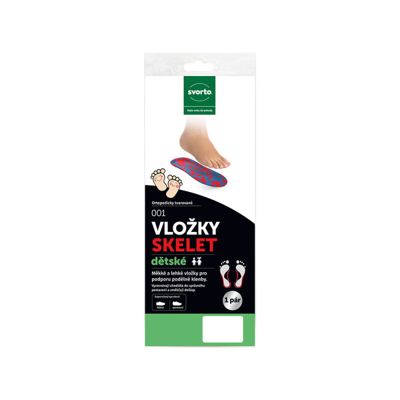 Svorto 001 Vložky skelet dětské vel. 34-35 1 pár