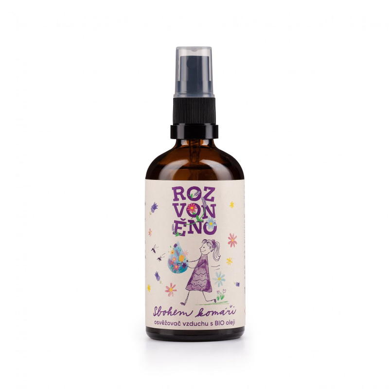 Rozvoněno Osvěžovač vzduchu - Sbohem komáři - s levandulí a citronelou, 100 ml