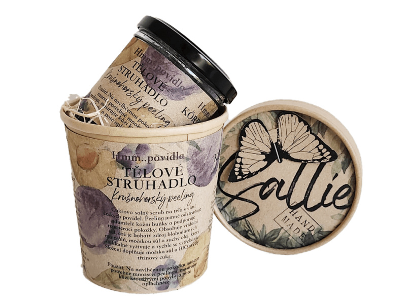 Sallie Tělový peeling Hmm…povidla, 120 g