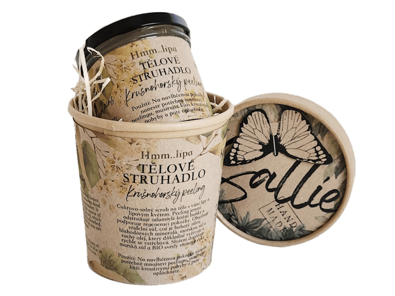 Sallie Tělový peeling Hmm…lípa, 120 g
