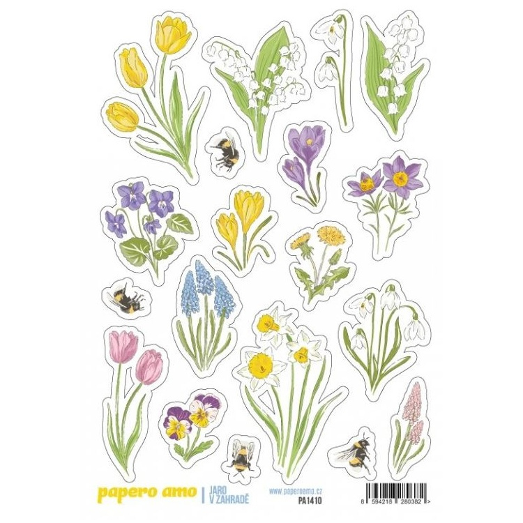 Samolepky A6 - Jaro v zahradě