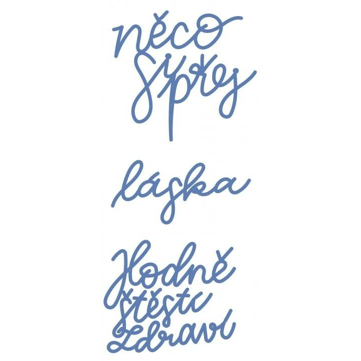 Něco si přej - vyřezávací kovové šablony (3ks)