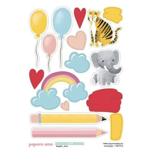 Samolepky A6 - Balónky