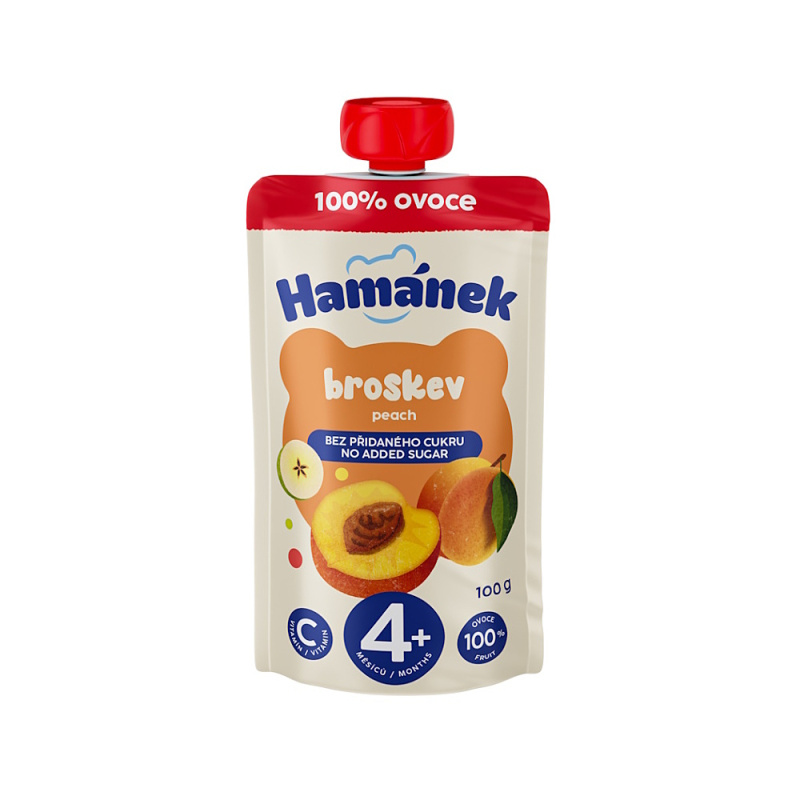 HAMÁNEK Kapsička broskev 4m+ 100 g