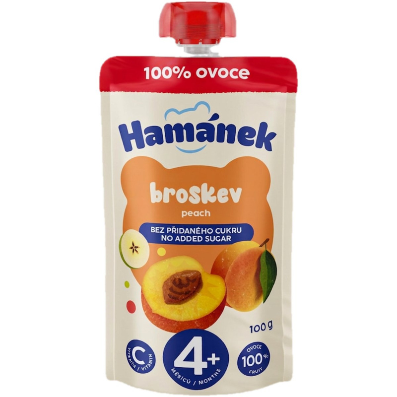 HAMÁNEK Kapsička broskev 4m+ 100 g