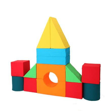 Moliplay Molitanová stavebnice bavlna, 14 dílů velikost XXL