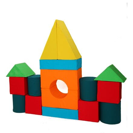 Moliplay Molitanová stavebnice bavlna, 16 dílů velikost XXL