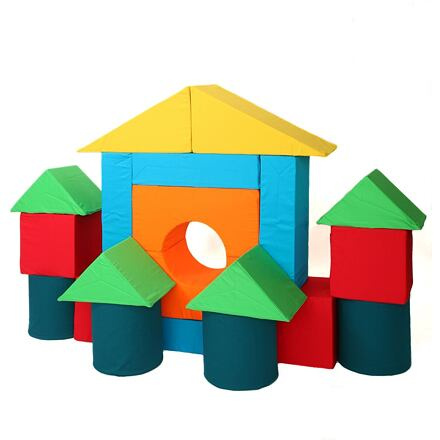 Moliplay Molitanová stavebnice bavlna, 20 dílů velikost XXL