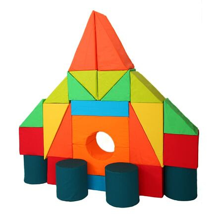 Moliplay Molitanová stavebnice bavlna, 26 dílů velikost XXL