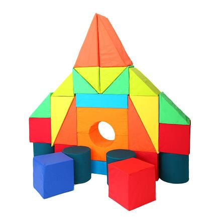 Moliplay Molitanová stavebnice bavlna, 28 dílů velikost XXL