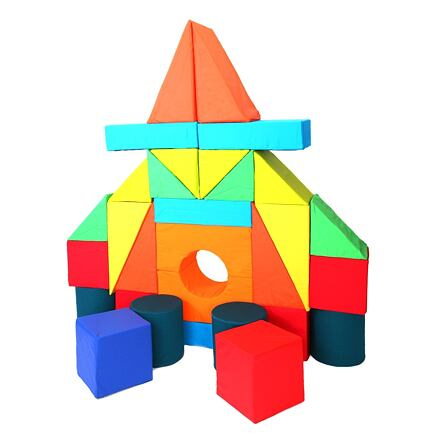 Moliplay Molitanová stavebnice bavlna, 30 dílů velikost XXL