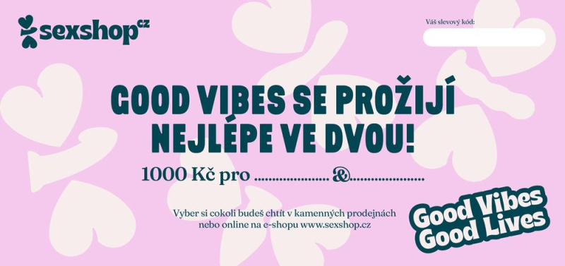 Dárkový poukaz pro pár v hodnotě 1000 Kč