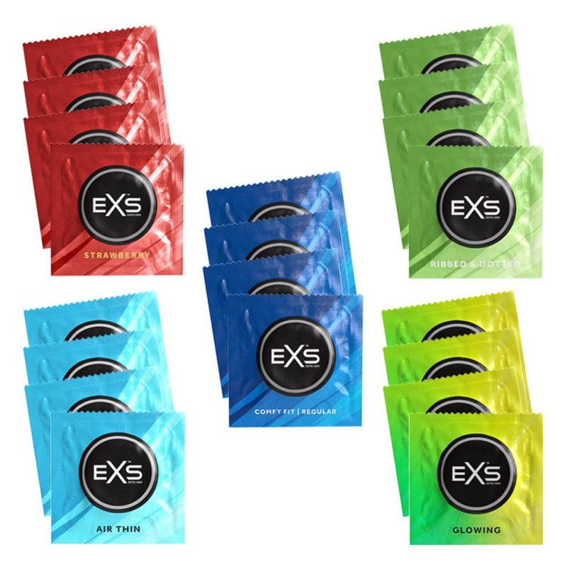 EXS kondomy Mix testovací sada 20 ks