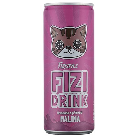 FIZI DRINK malina 6 x 250 ml plech