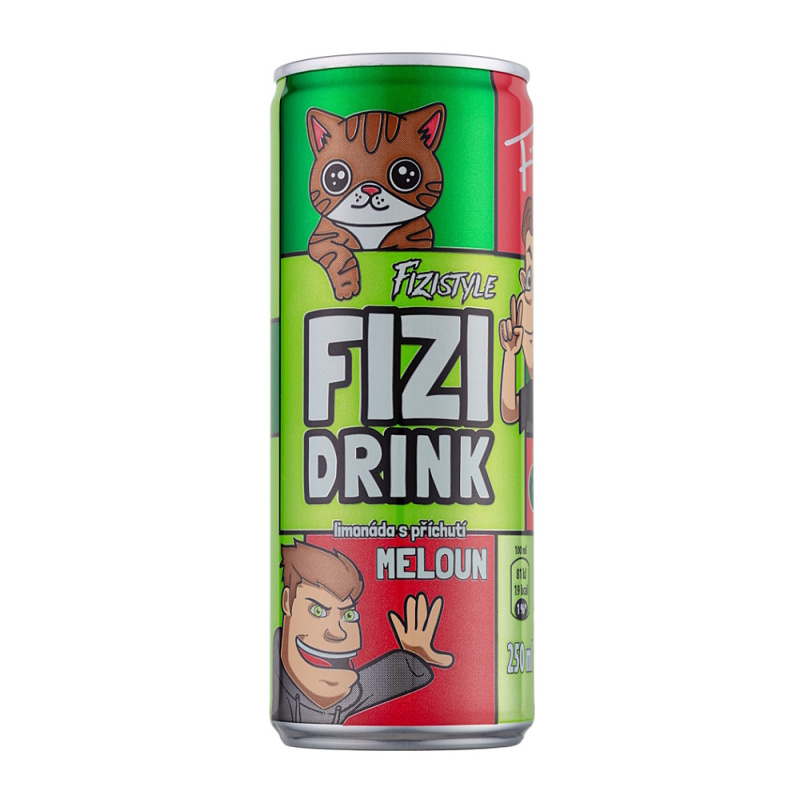 FIZI Drink limonáda s příchutí meloun 250 ml