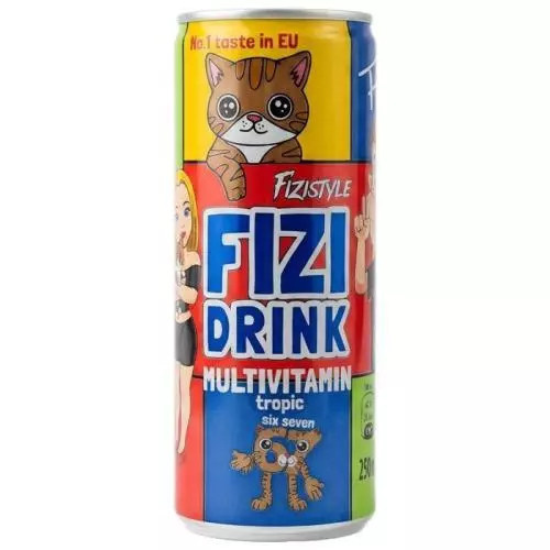 FIZI DRINK limonáda s příchutí multivitamin tropic 250ML