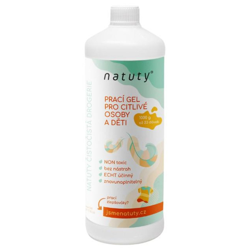 Natuty Prací gel pro citlivou pokožku (1 l)