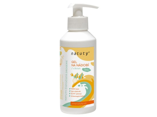 Natuty Gel na nádobí s vůní citronu, 1l