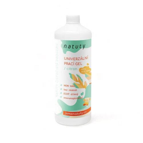 Natuty Univerzální prací gel s vůní citronu- 33 pracích dávek, 1l