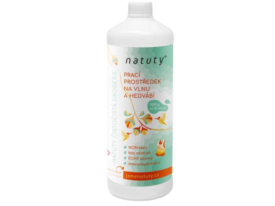 Natuty Prací gel na vlnu a hedvábí - 50 pracích dávek, 1 l