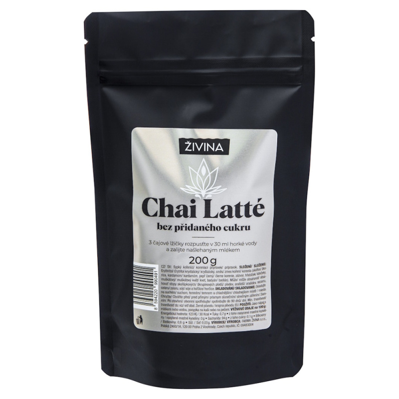 Živina Chai Latté bez přidaného cukru, 200 g