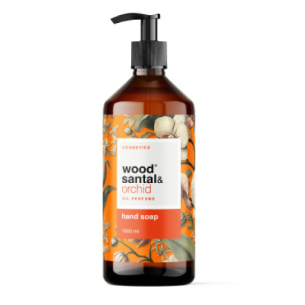Wood Santal & Orchid tekuté mýdlo na ruce 1 l, dávkovač