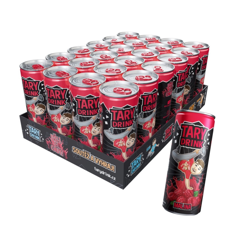 TARY DRINK s příchutí maliny, 250 ml