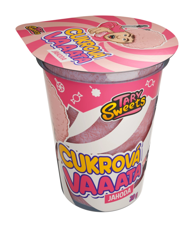 Tary Sweets - Cukrová vata Jahoda