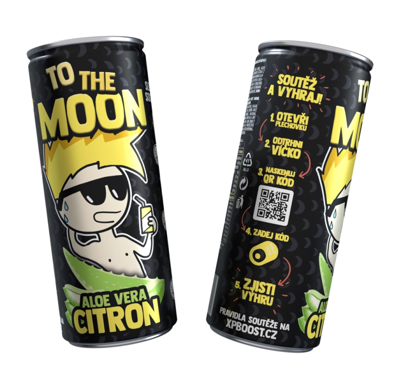 Mr. Moon ovocný nealkoholický nápoj s Aloe Vera a Citrón - 0,25ml