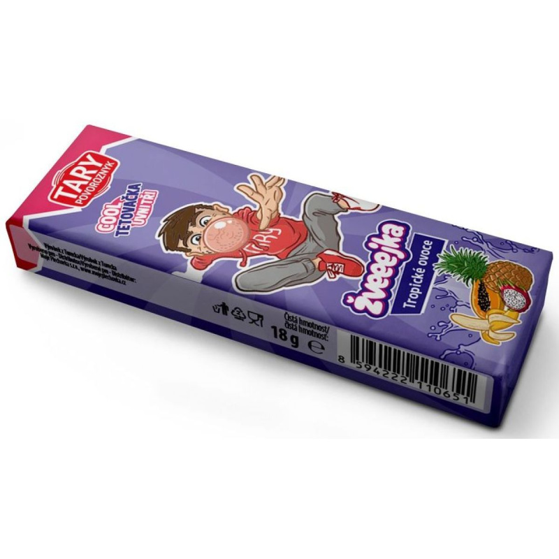 Tary Žveeejka - Tropické ovoce - 18g + tetovačka