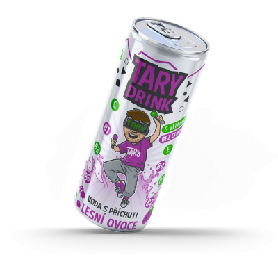 Perlivá voda s příchutí lesního ovoce Tary Drink 0,25 l