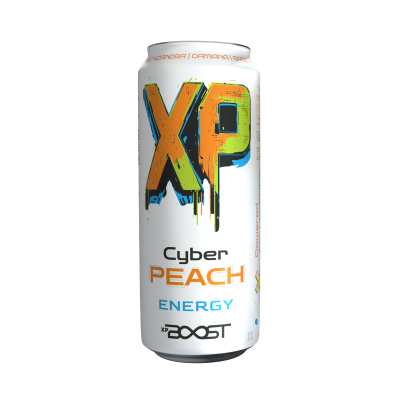 Energetický nápoj XP Boost Cyber Peach 0,5 l