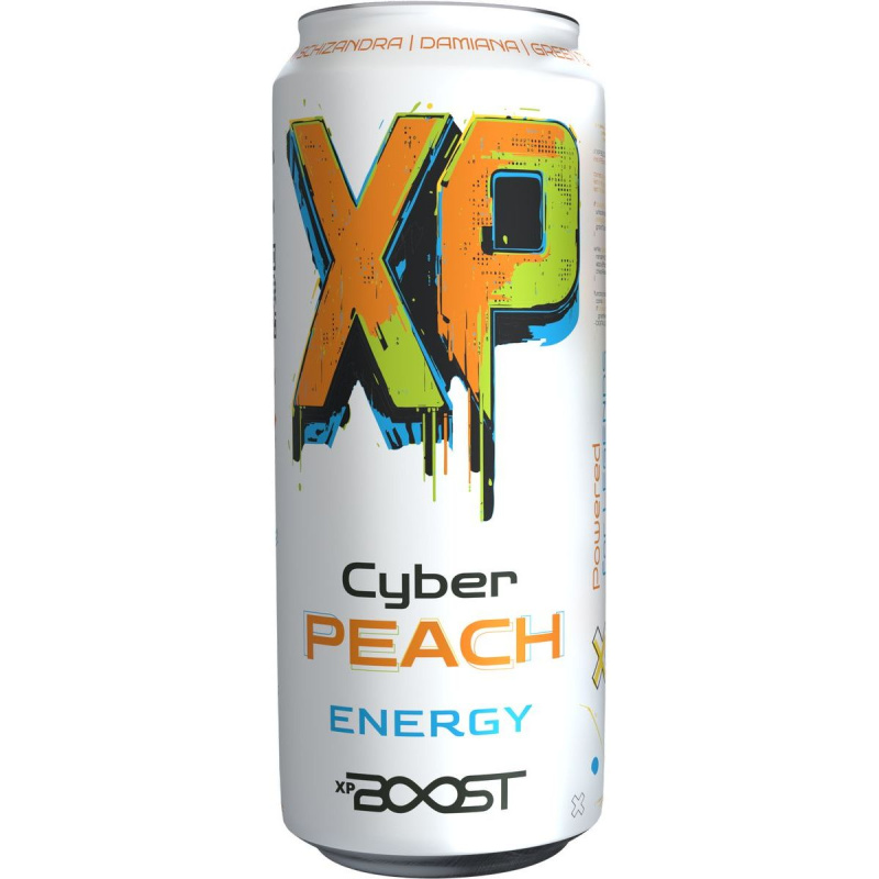 Energetický nápoj XP Boost Cyber Peach 0,5 l