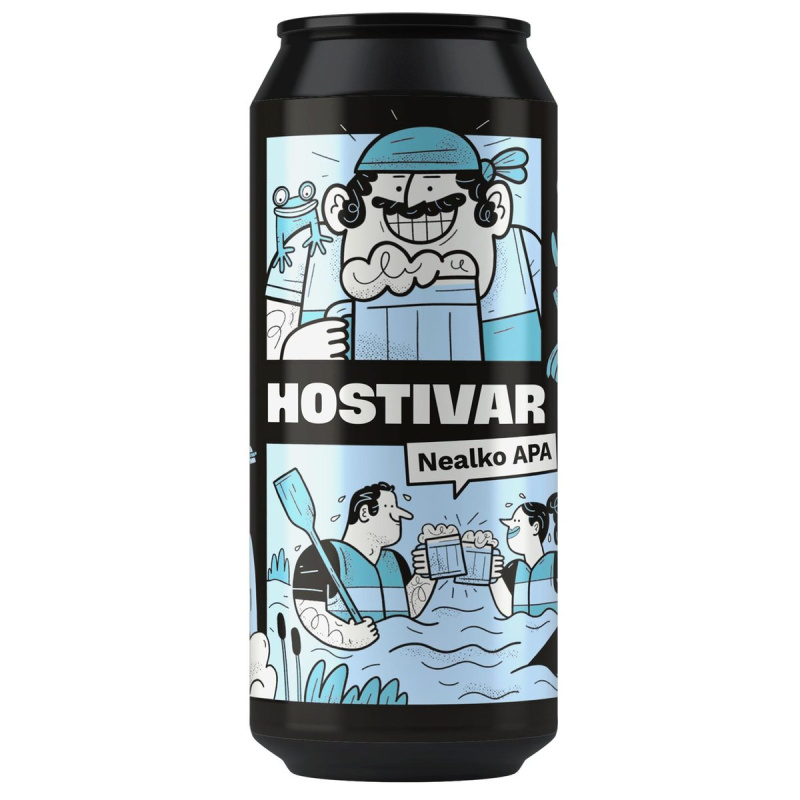 Hostivar Nealko APA plech nealkoholické pivo