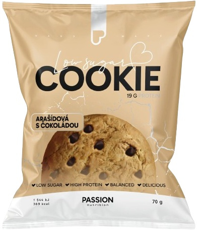 Passion Nutrition Cookie 70 g - Arašídy/čokoláda