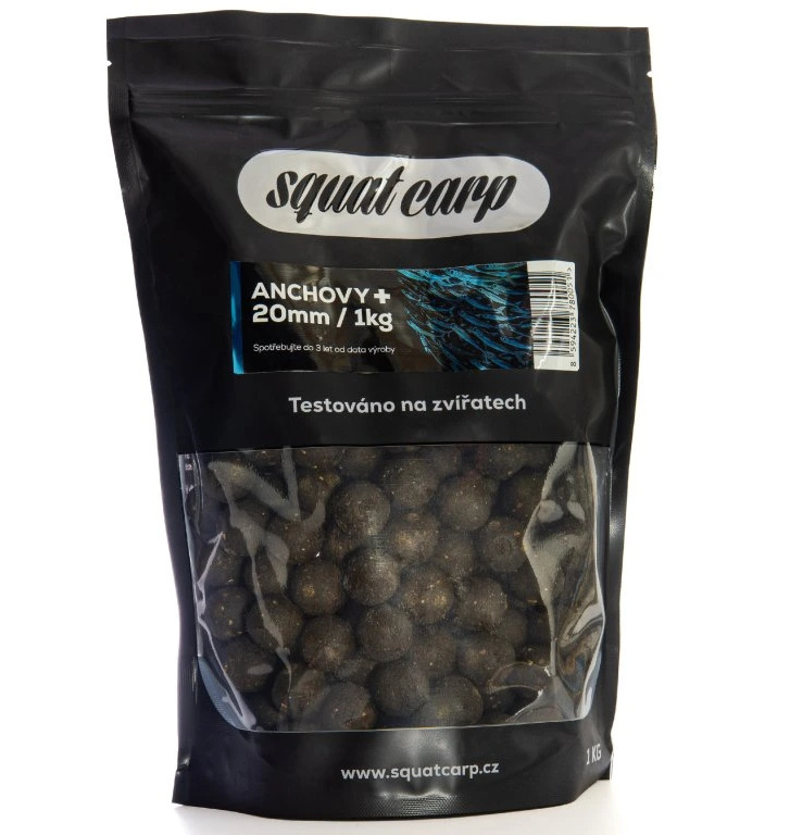 Squat carp boilies anchovy+ - 5 kg 24 mm