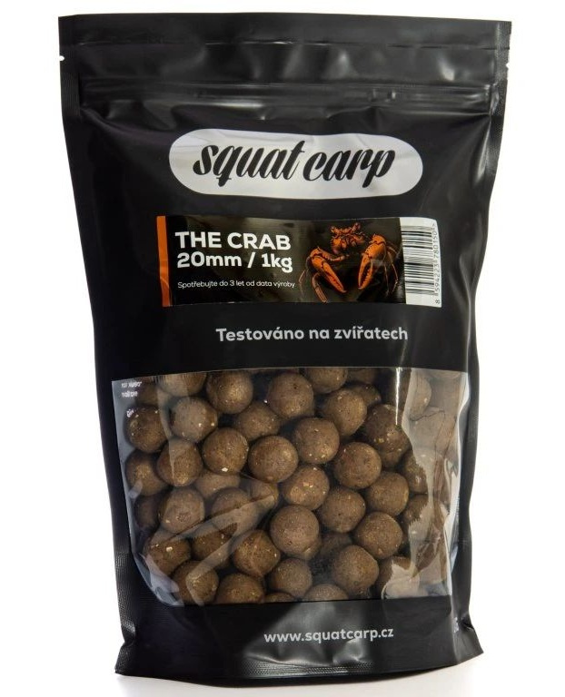 Squat carp boilies the crab - 1 kg 20 mm