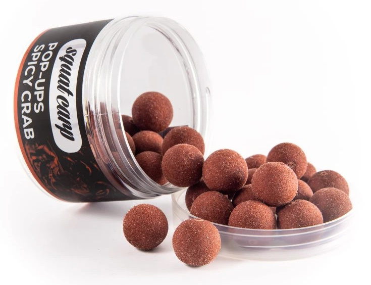 Squat carp plovoucí boilies pop-up spicy crab 60 g - 16 mm