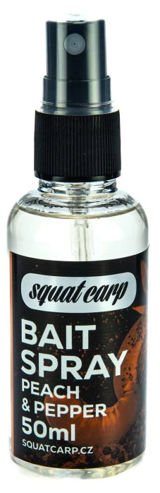 Squat carp bait spray peach & pepper 50 ml