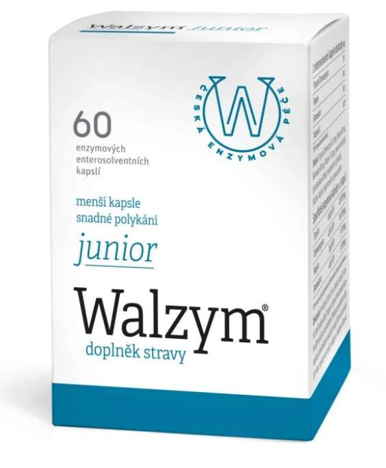 Walzym Junior enzymové kapsle 60 kapslí