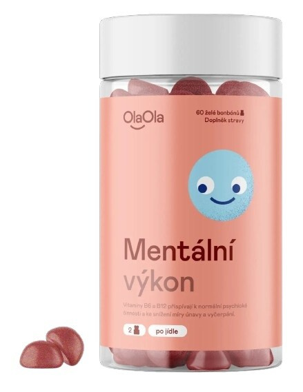 OlaOla Želé podpora mentálního výkonu s čínskými houbami 60 bonbonů