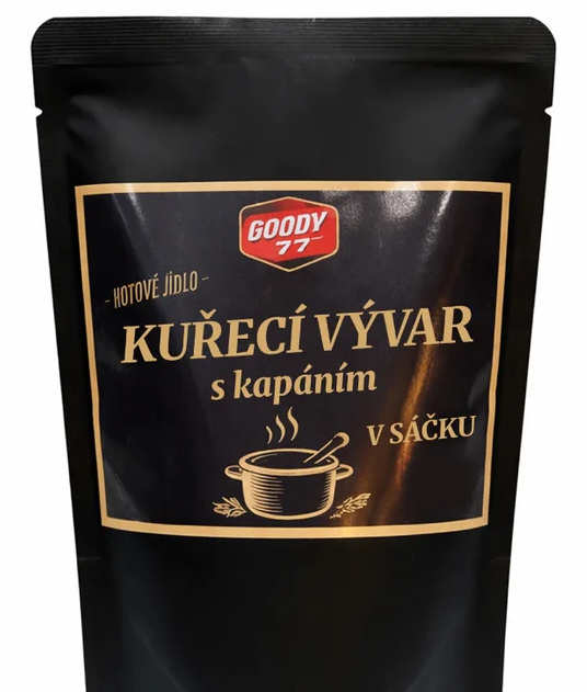 Goody 77 kuřecí vývar s kapáním 330 g
