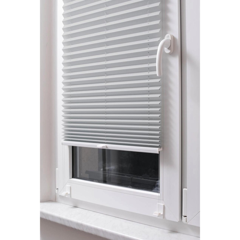 STUZA Plisé roleta EasyFix, šedá, 45 x 150 cm