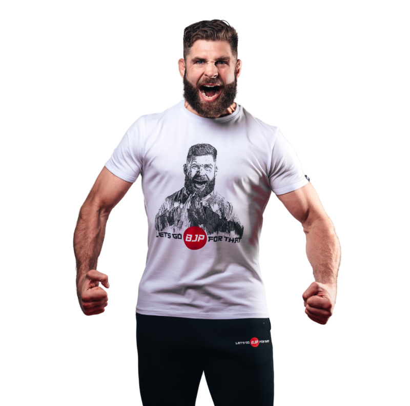 BJP Tričko Fight Edition - Warrior Spirit, bílé Velikost: L